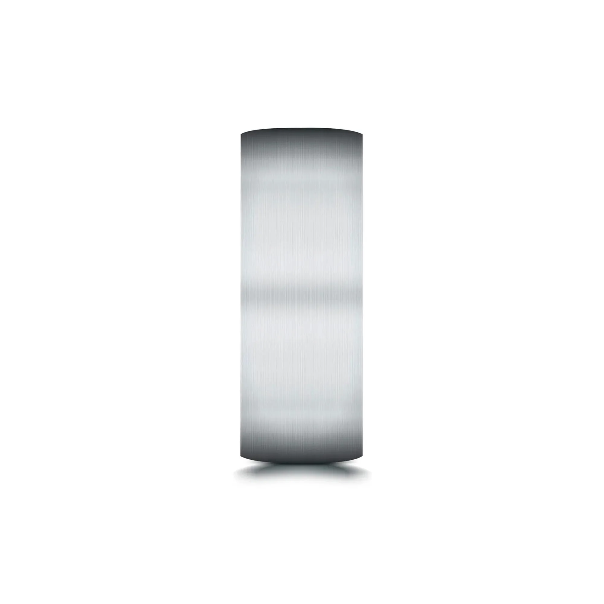Flat Satin Finish Band Ring 10K White Gold Size 9 7.5mm - Image 3