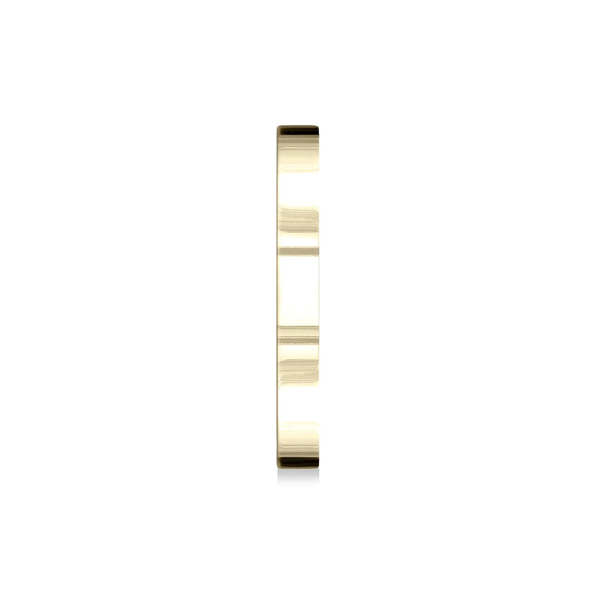 Flat Plain Wedding Band Ring 14K Yellow Gold Size 13.5 3mm - Image 3