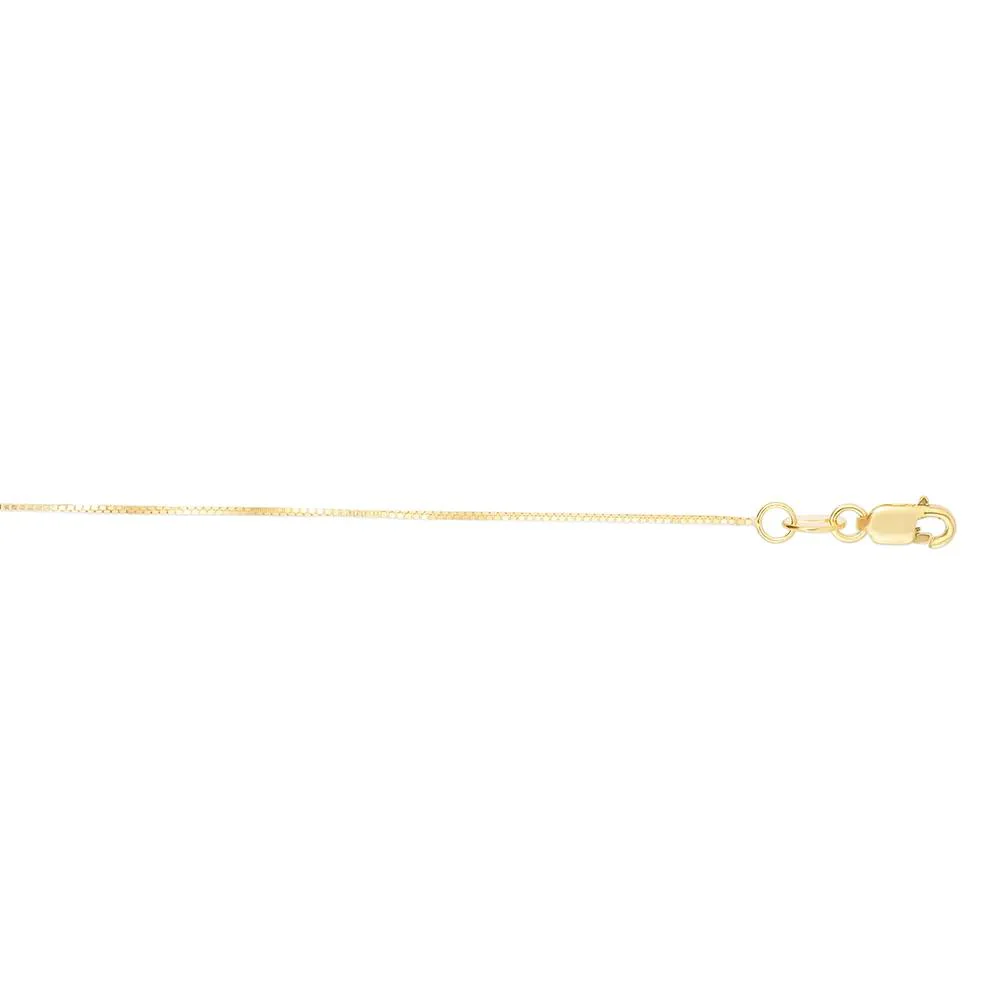 "b" Initial Necklace 14K Yellow Gold Size 18" - Image 2
