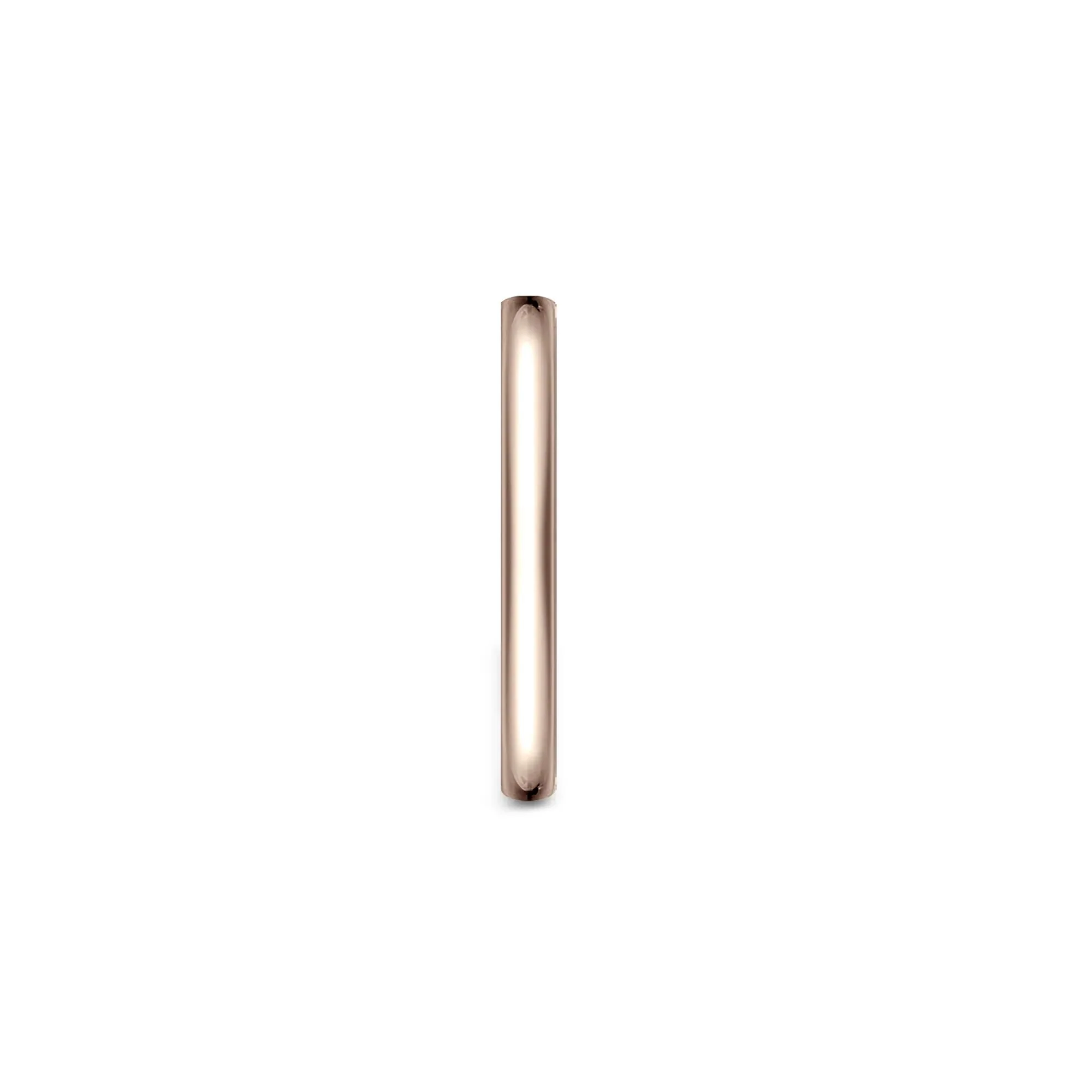 Thin Wedding Band Ring 14K Rose Gold Size 8 1mm - Image 3