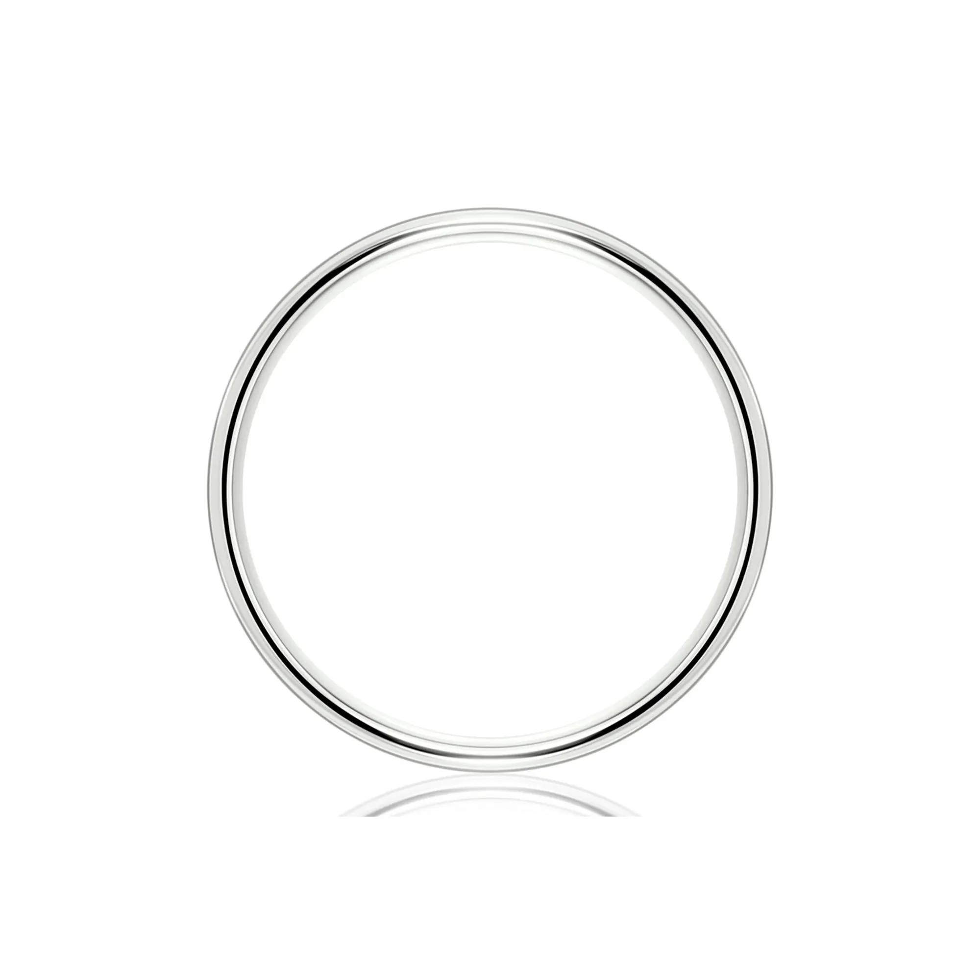 Wedding Band Ring 14K White Gold Size 12 6mm - Image 4