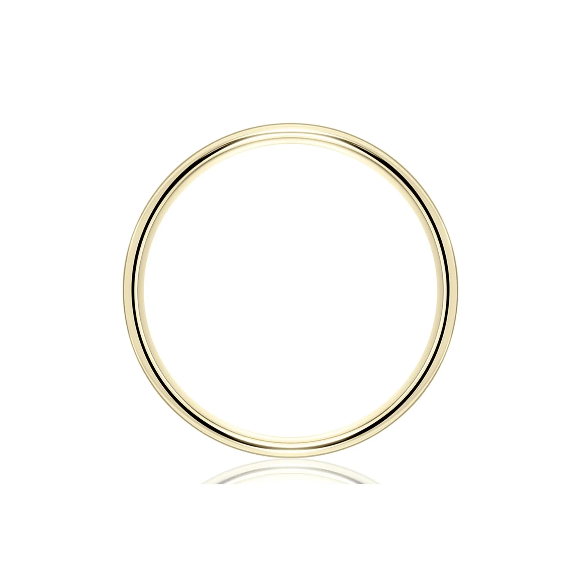 Wedding Band Ring 14K Yellow Gold Size 13.5 6mm - Image 4