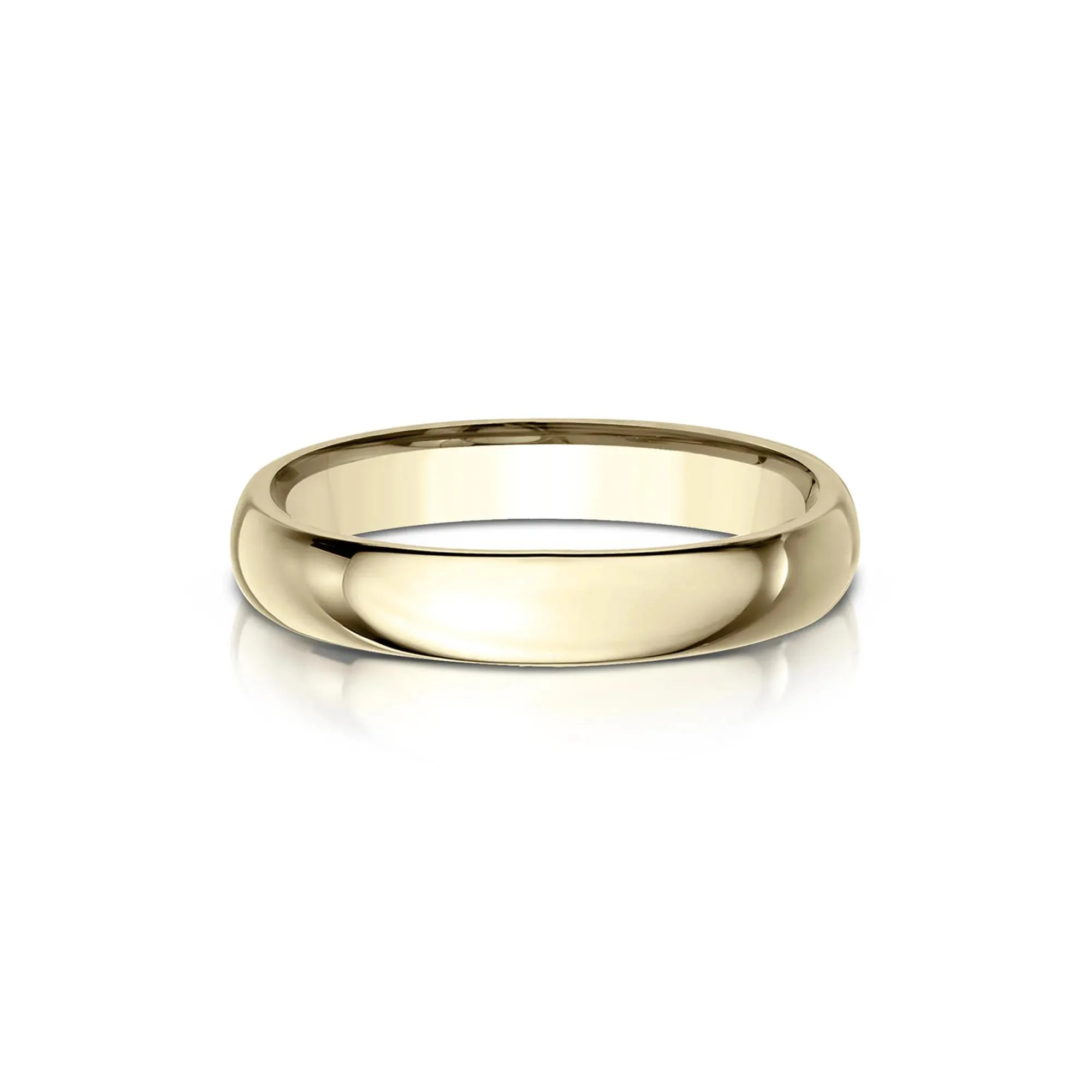 Wedding Band Ring 14K Yellow Gold Size 7 4mm - Image 3