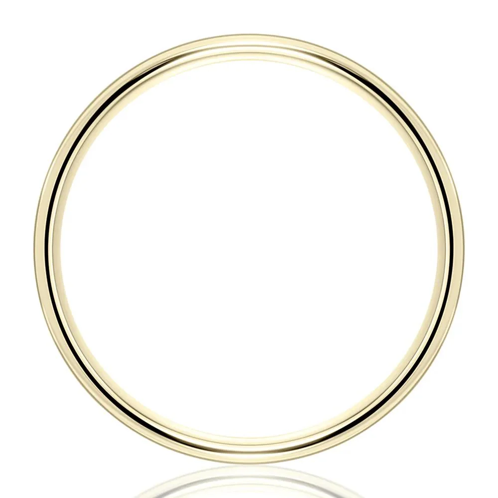 Wedding Band Ring 14K Yellow Gold Size 8.5 4mm - Image 4