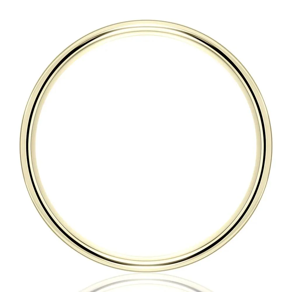 Wedding Band Ring 14K Yellow Gold Size 9.5 4mm
