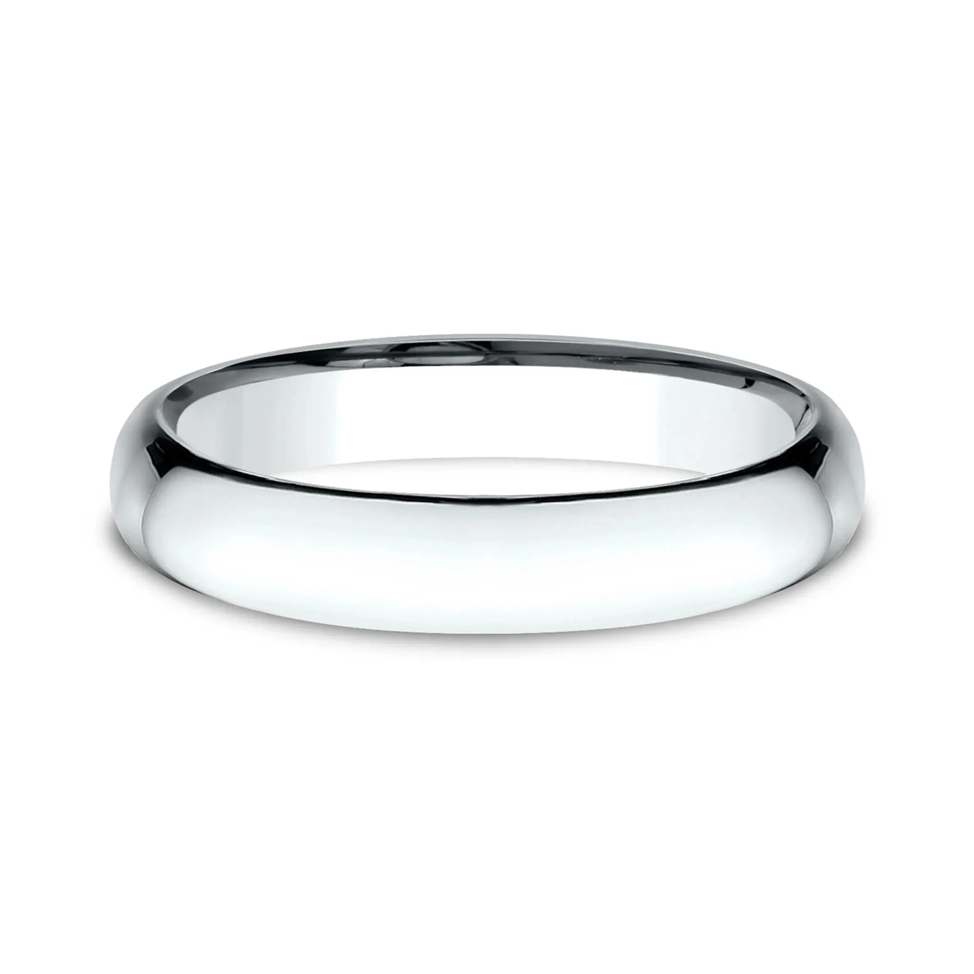 Wedding Band Ring Platinum White Size 11.5 4mm