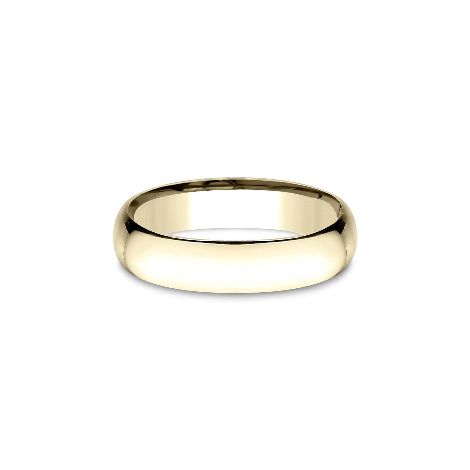 Wedding Band Ring 14K Yellow Gold Size 7 5mm