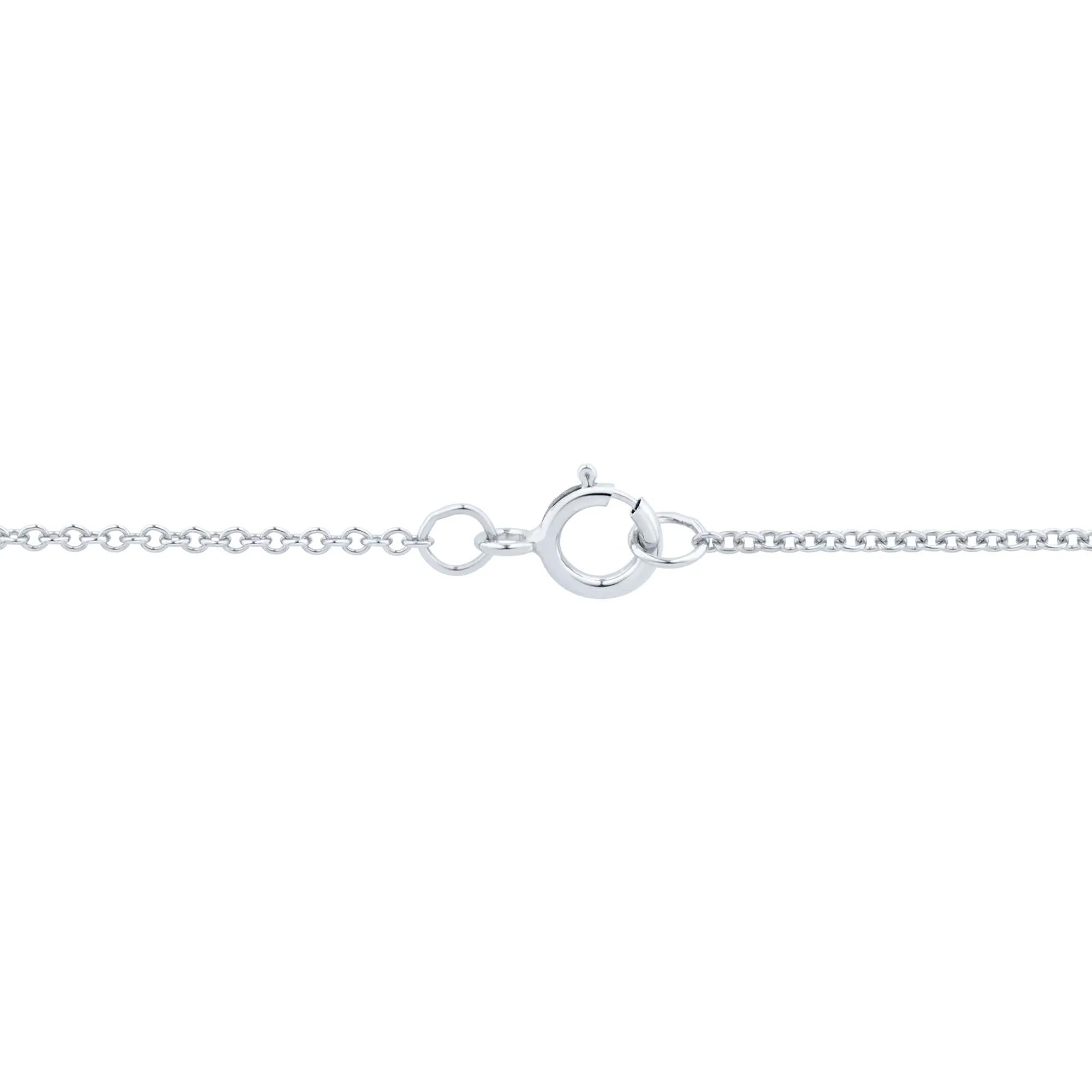 1/3 CT. Tw. Lab-Created Blue Sapphire and Lab Grown Diamond Halo Pendant Necklace 10K White Gold Size 18" - Image 3