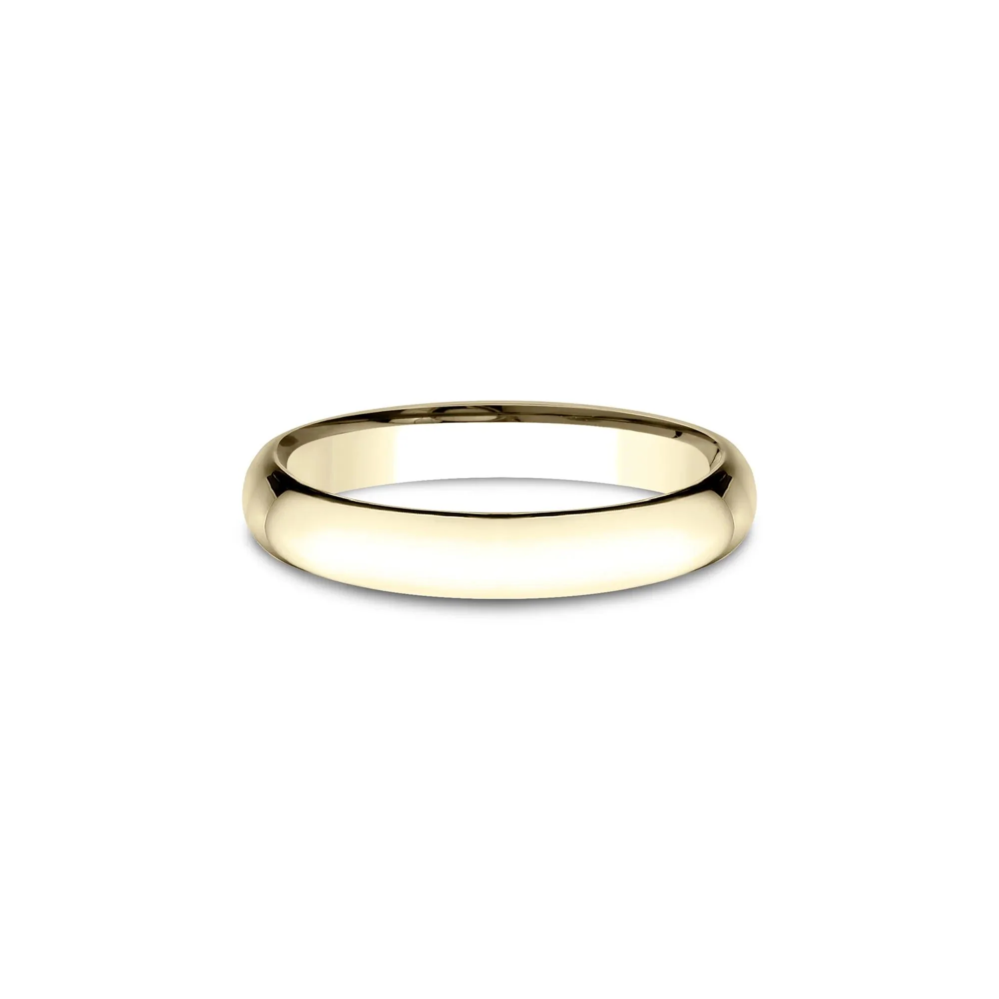 Wedding Band Ring 14K Yellow Gold Size 6 3mm