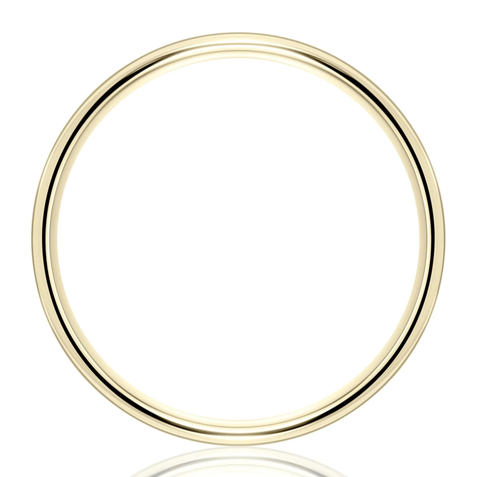 Wedding Band Ring 14K Yellow Gold Size 12 7mm - Image 2