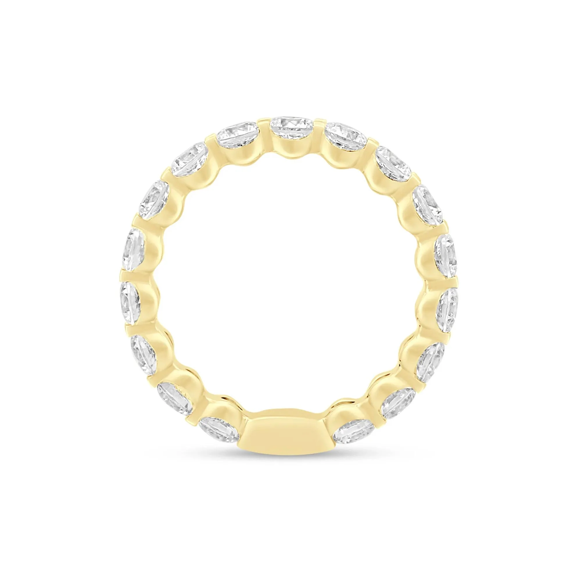 3 CT. Tw. Round-Cut Sizeable Diamond Eternity Band Ring 14K Yellow Gold Size 6 3mm - Image 2