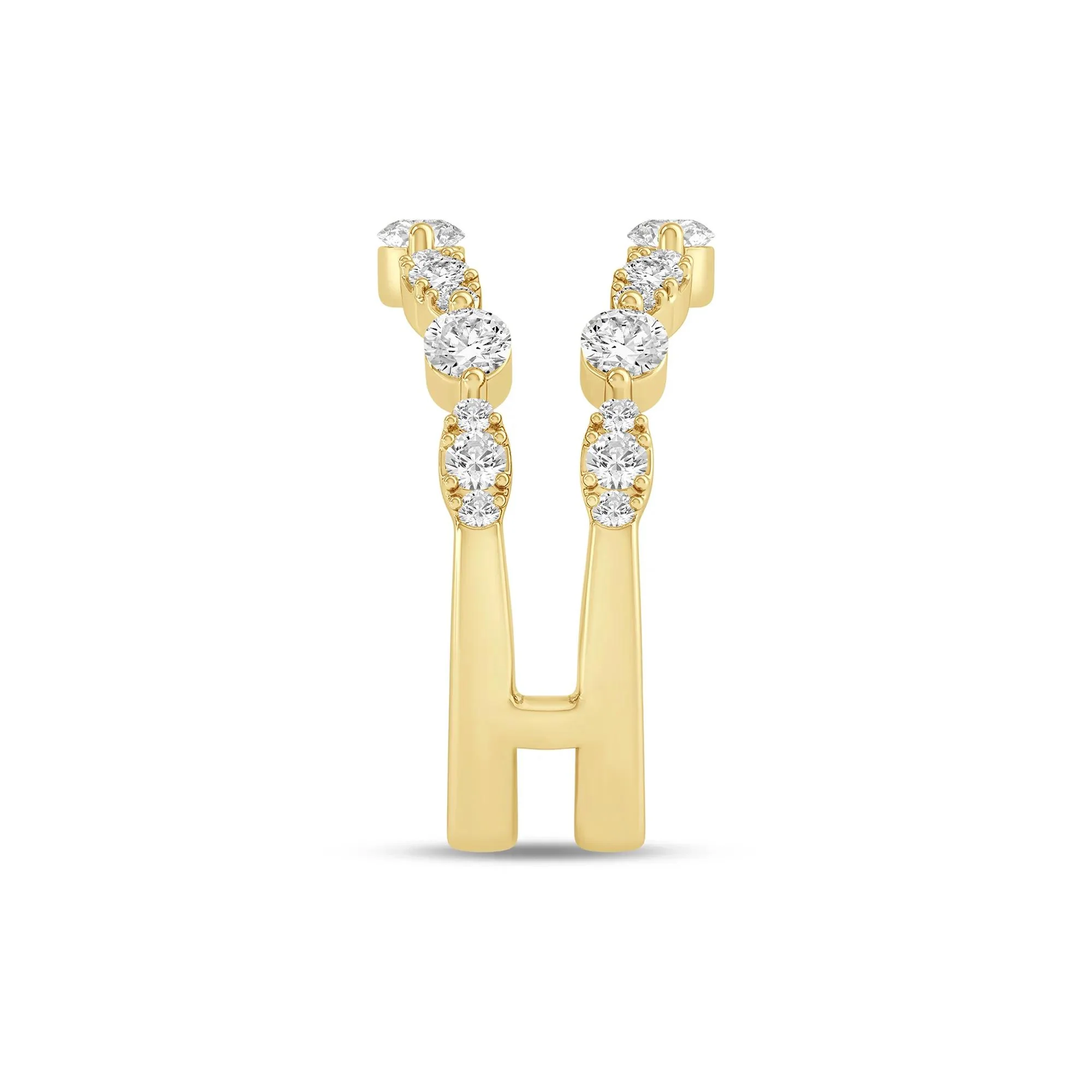 1 CT. Tw. Lab Grown Diamond Ring Insert 14K Yellow Gold Size 5 6mm - Image 3