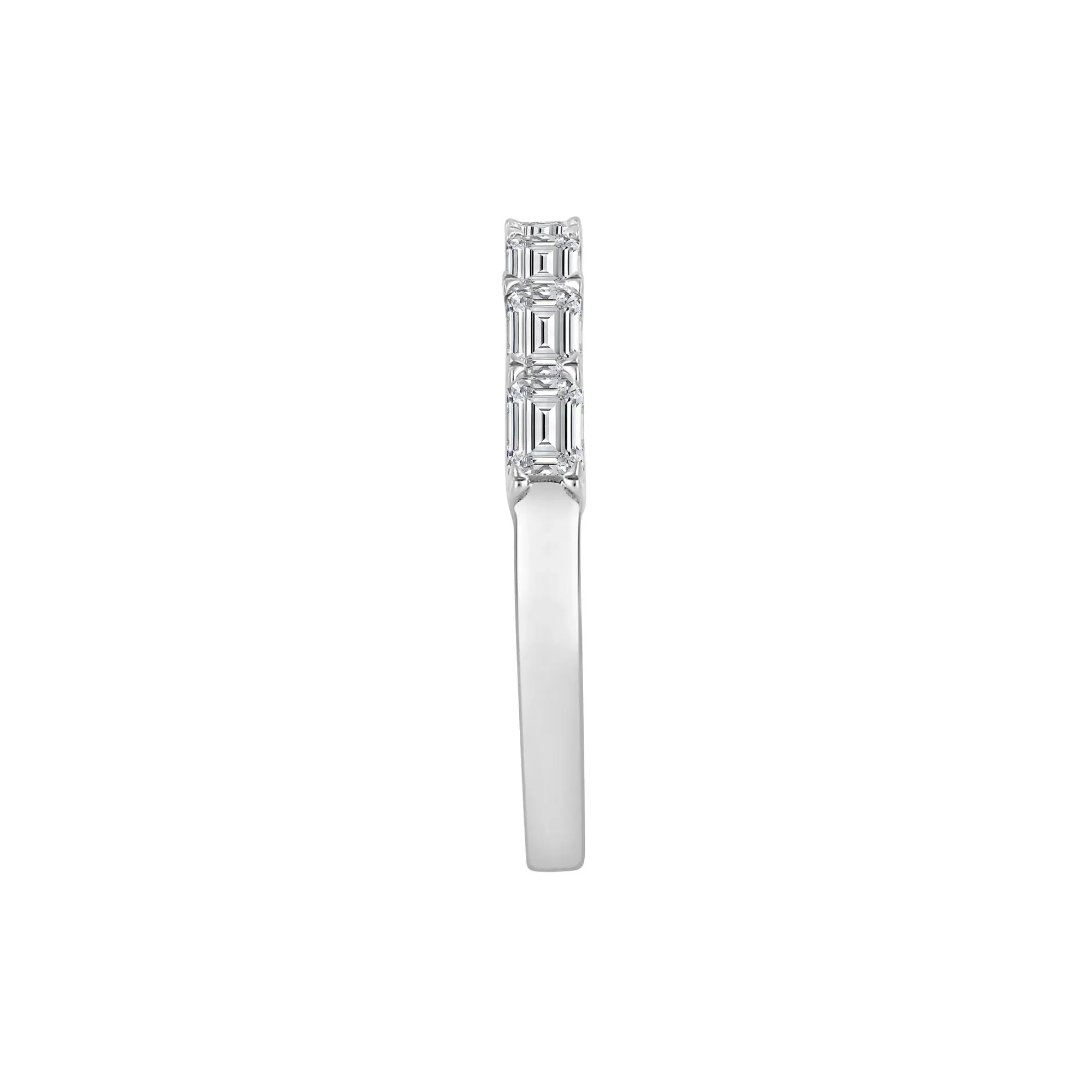 1 CT. Tw. Lab Grown Diamond East-West Band Ring 14K White Gold Size 8.5 2mm - Image 3
