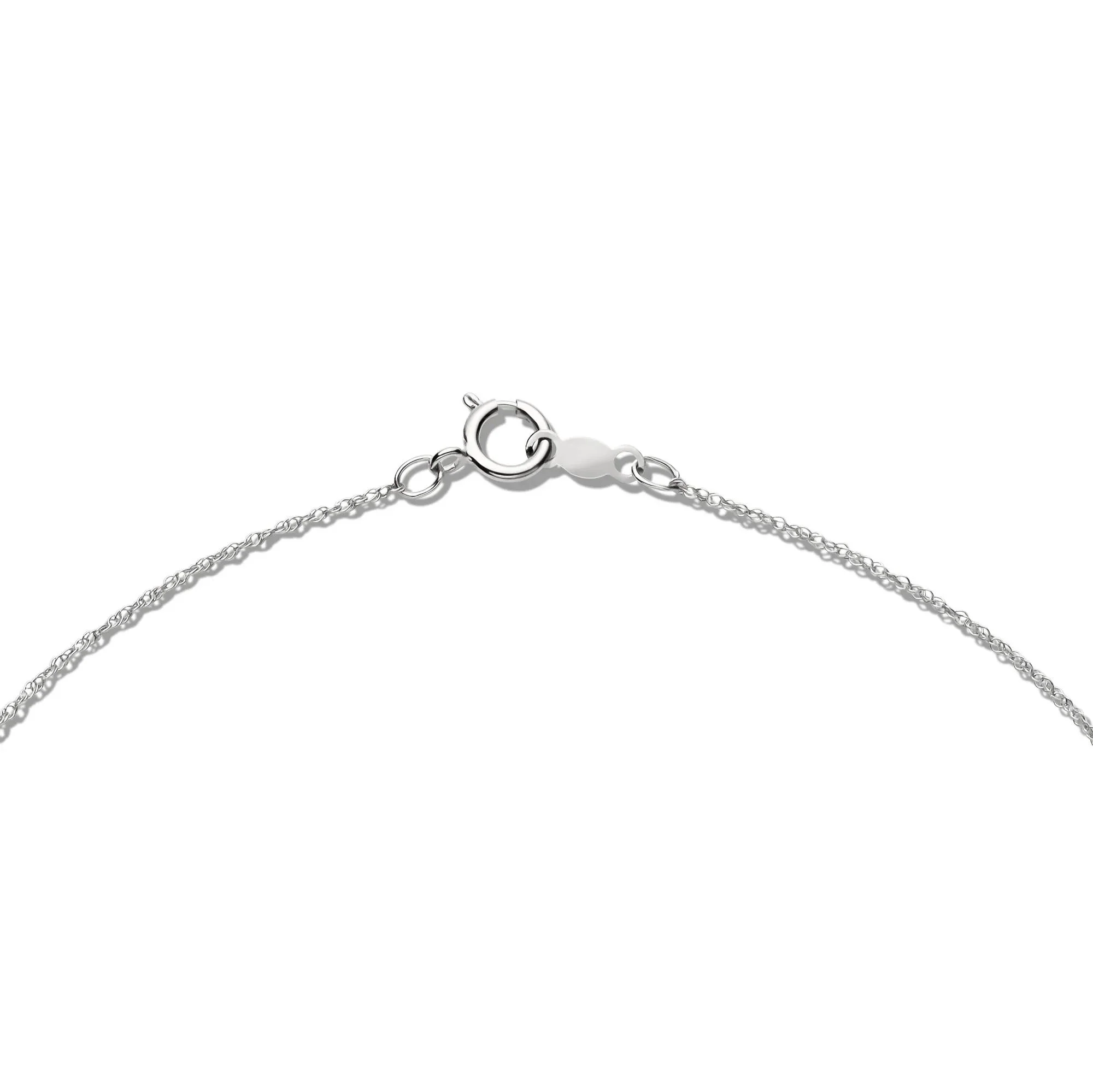 Lab Grown Diamond Heart Pendant Necklace White Size 18" - Image 3