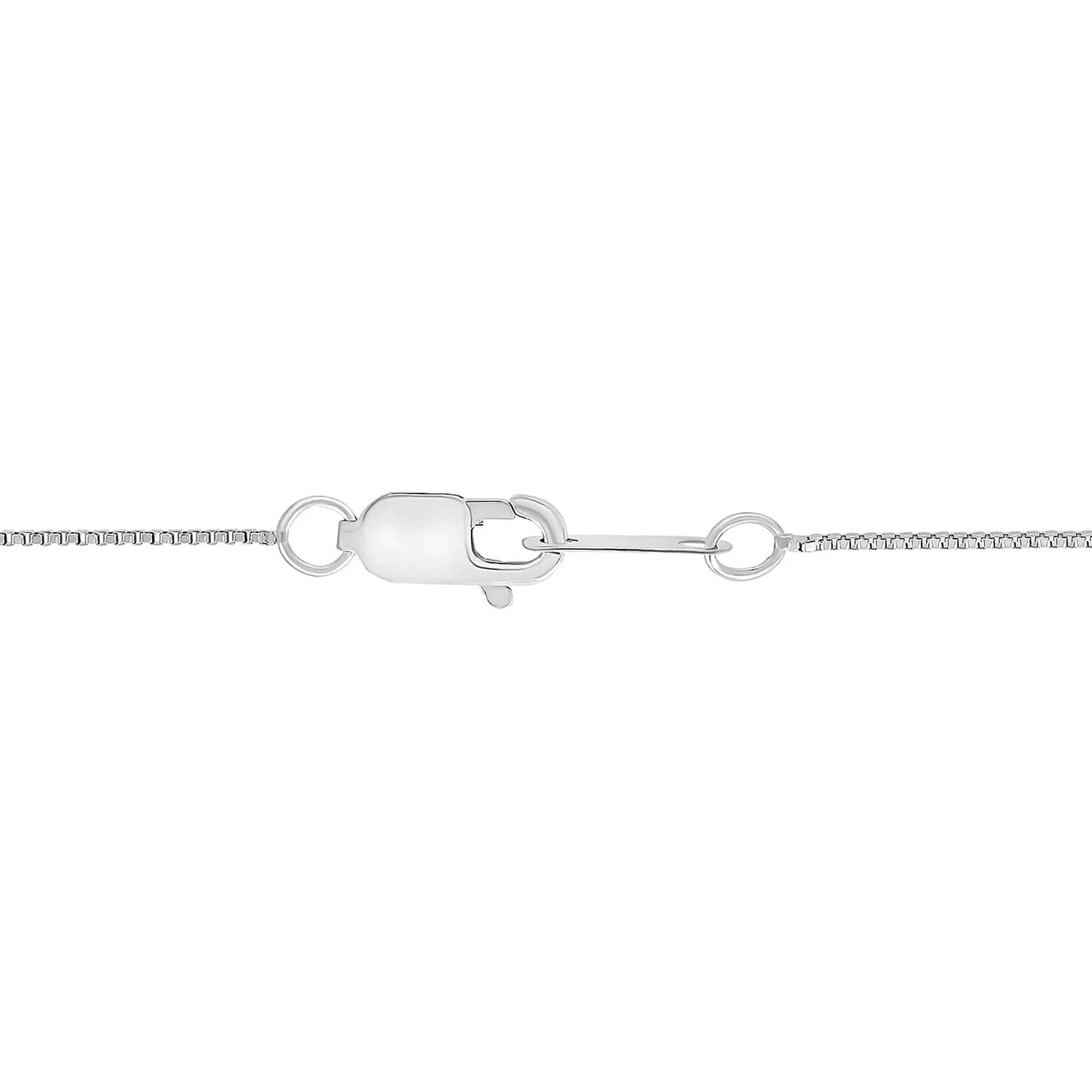 1/10 CT. Tw. Diamond Moon Pendant Necklace .925 Sterling Silver White Size 18" - Image 3