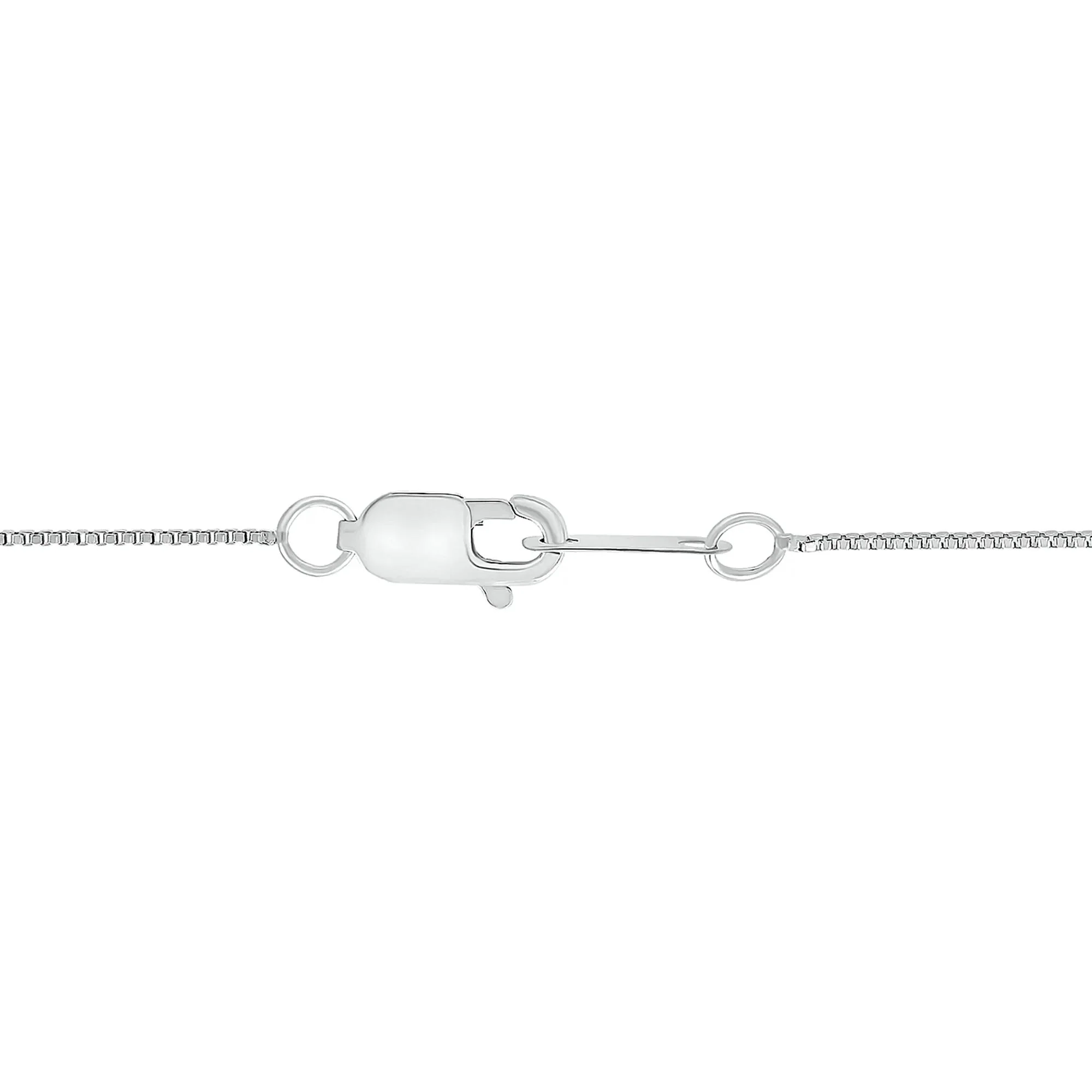 Diamond Accent Cross Pendant Necklace .925 Sterling Silver White Size 18" - Image 3