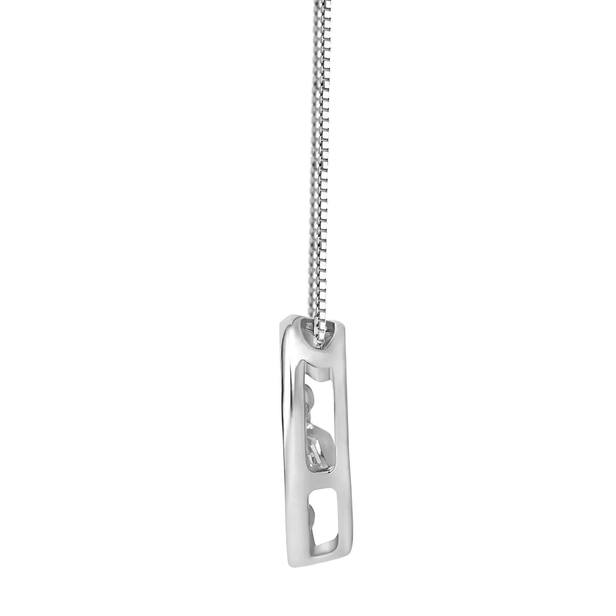 1/3 CT. Tw. Lab Grown Diamond Heart-Shaped Pendant Necklace 14K White Gold Size 18" - Image 2