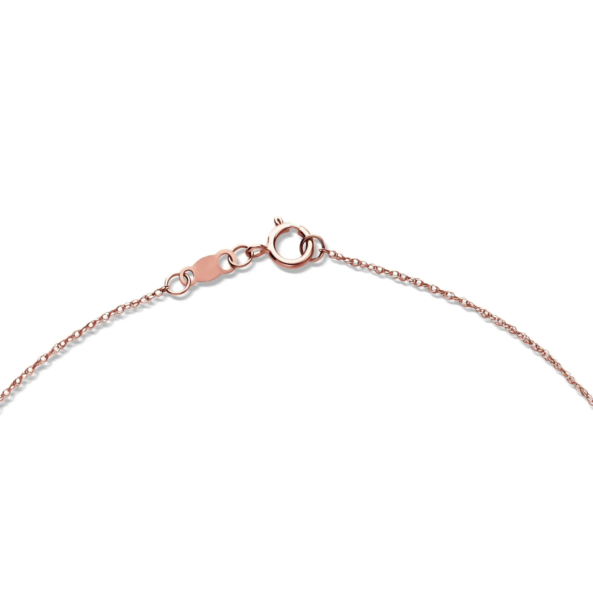 1/4 CT. Tw. Lab Grown Diamond Solitaire Pendant Necklace 14K Rose Gold Size 18" - Image 3