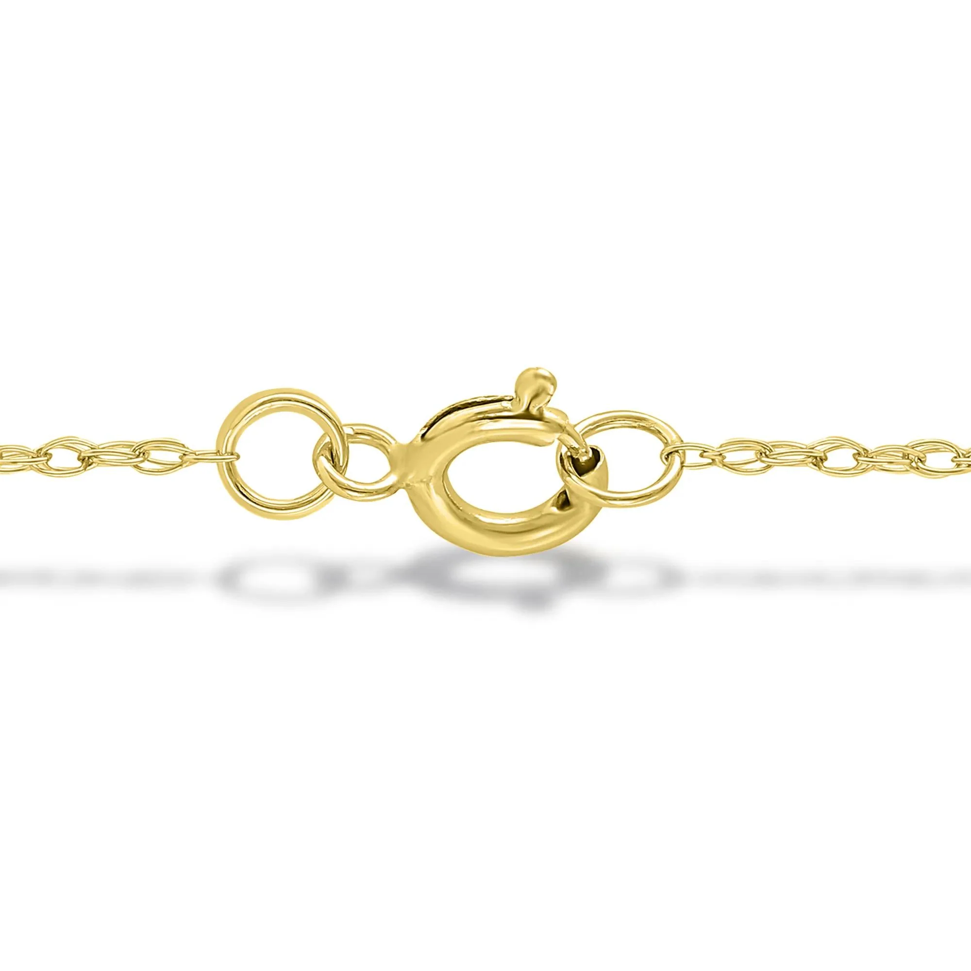 1/8 CT. Tw. Vintage-Style Milgrain Black Diamond Pendant Necklace 10K Yellow Gold Size 18" - Image 3
