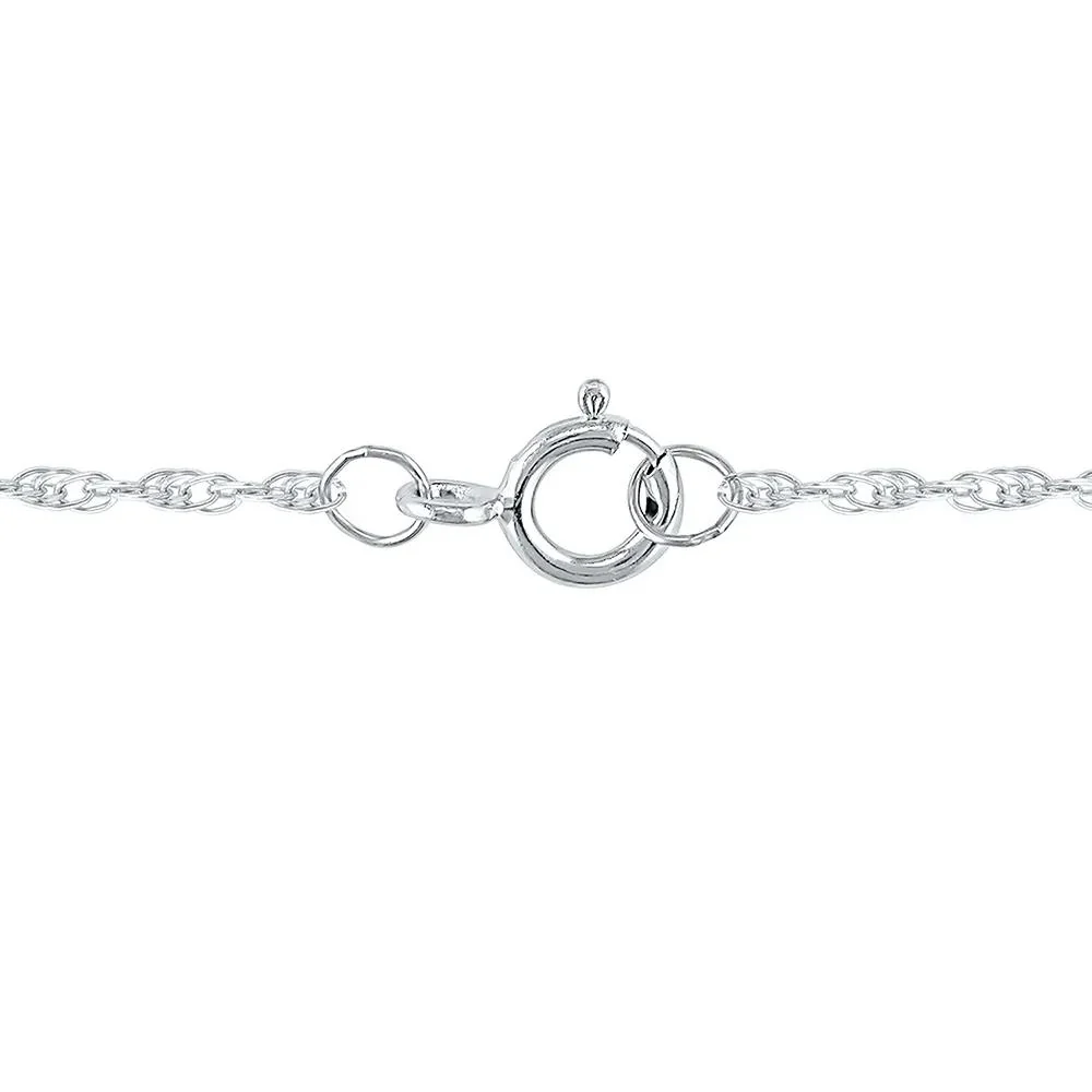 1/7 CT. Tw. Diamond Heart Pendant Necklace 10K White Gold Size 18" - Image 3