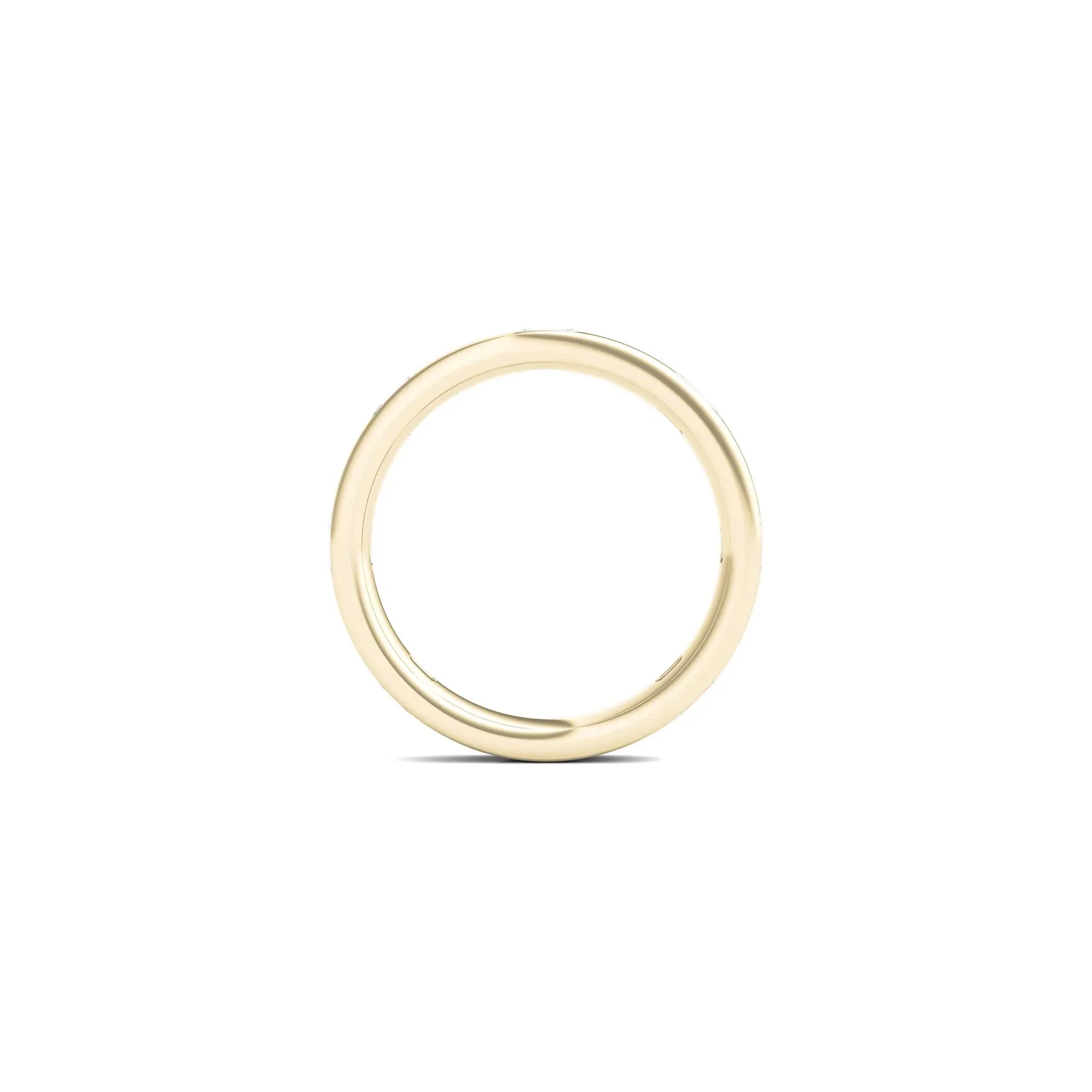 1 CT. Tw. Emerald-Cut Lab Grown Diamond Band Ring 14K Yellow Gold Size 7.5 3.5mm - Image 2
