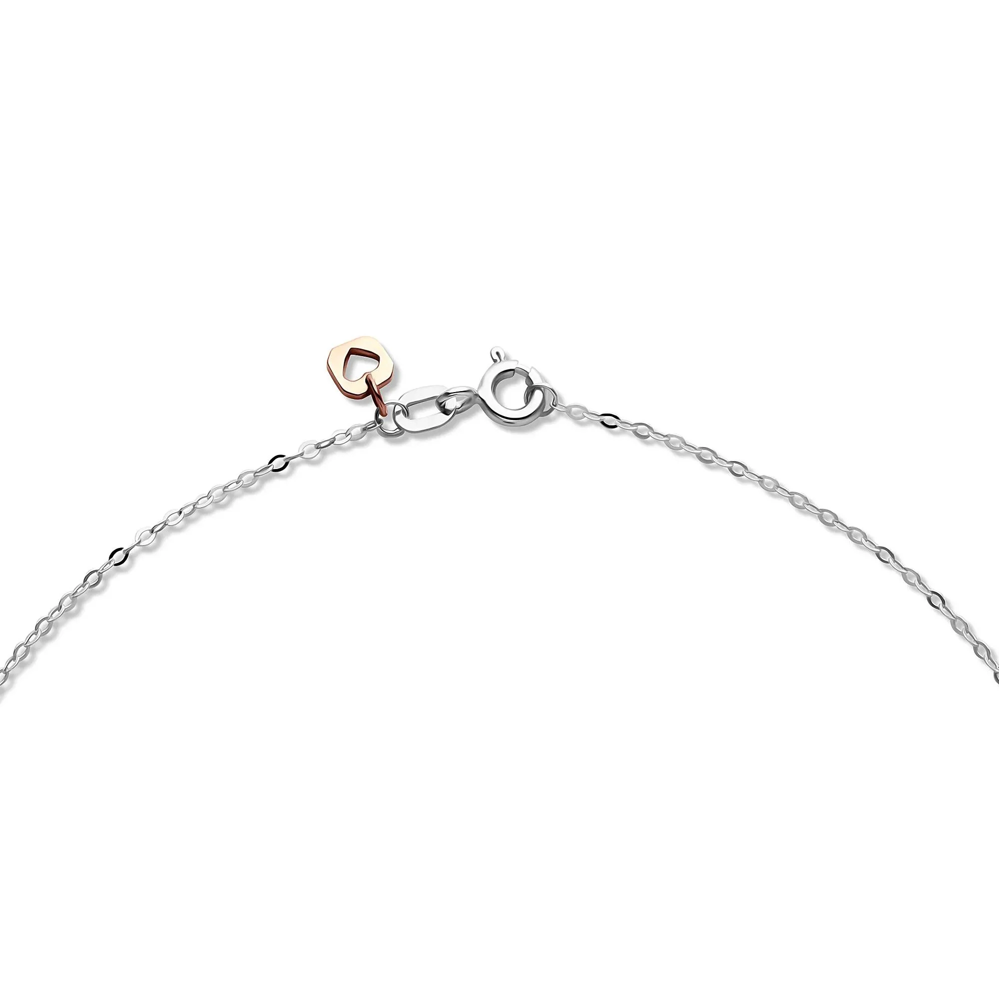 1/4 CT. Tw. Lab Grown Diamond Heart Pendant Necklace 14K White Gold Size 18" - Image 4