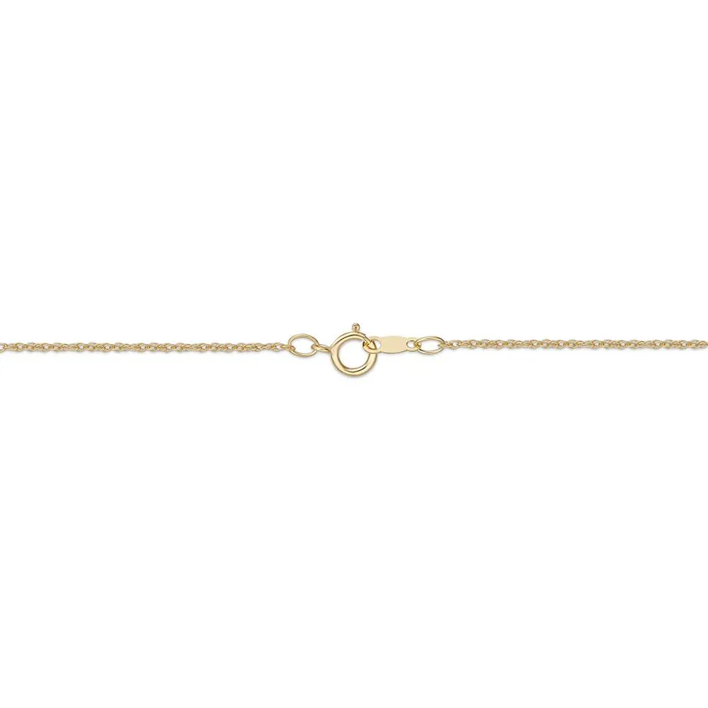 1/8 CT. Tw. Peridot & Diamond Pendant Necklace 10K Yellow Gold Size 18" - Image 3
