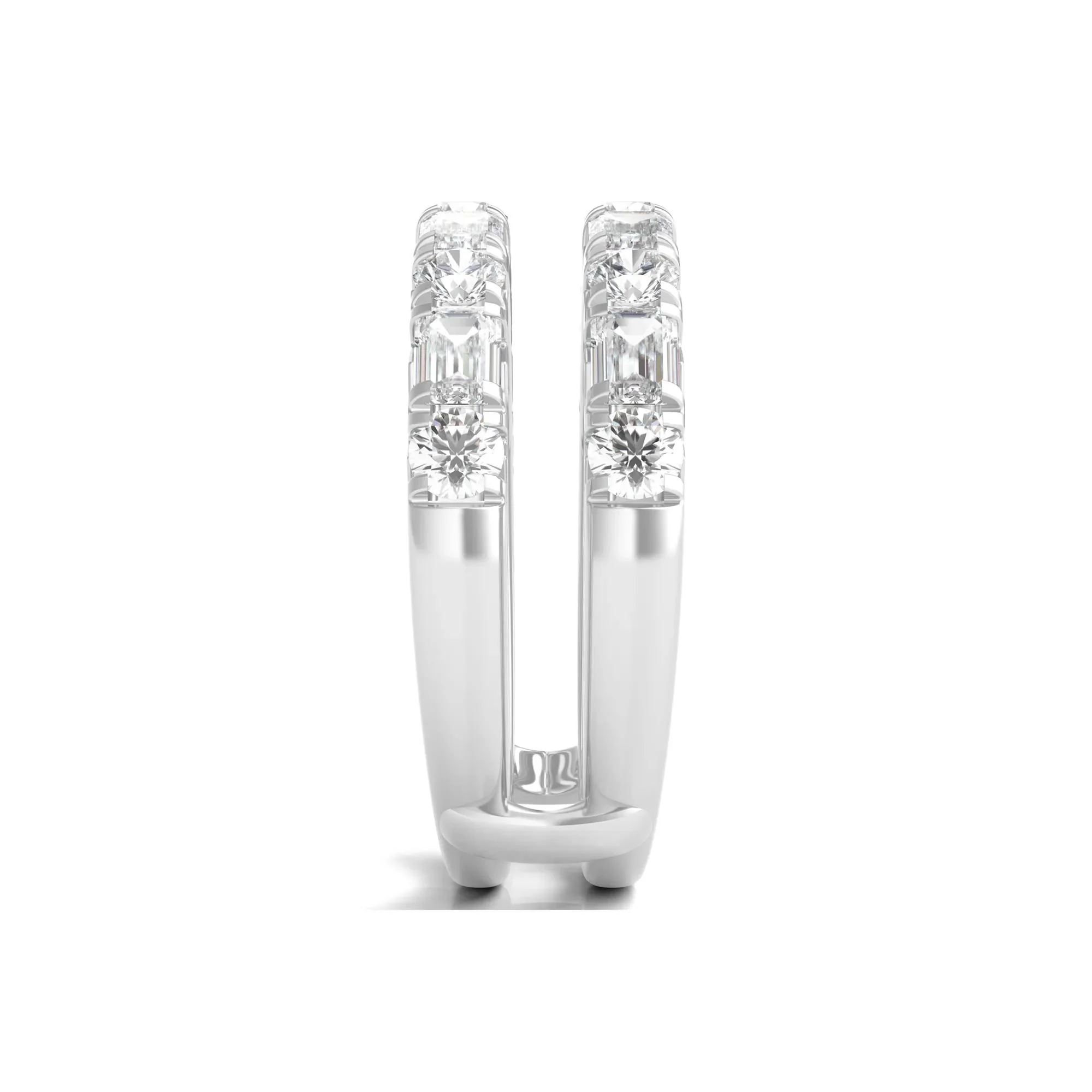 2 CT. Tw. Lab Grown Diamond Ring Insert 14K White Gold Size 7.5 - Image 3
