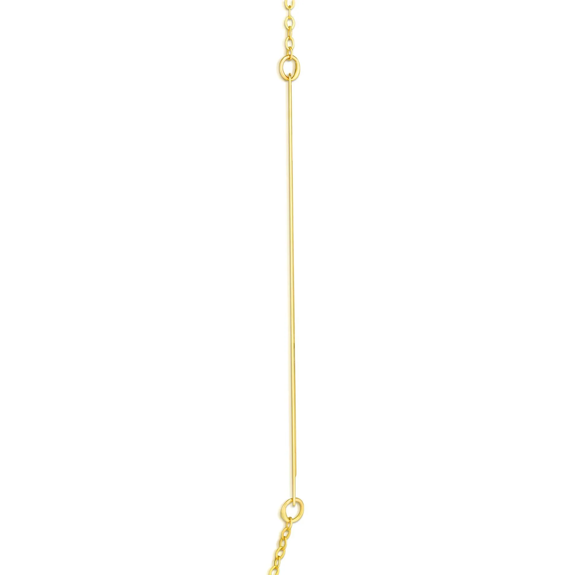 "a" Initial Necklace 14K Yellow Gold Size 18" - Image 2