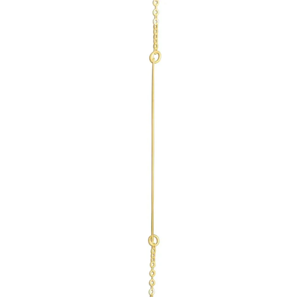 "z" Initial Necklace 14K Yellow Gold Size 18" - Image 2
