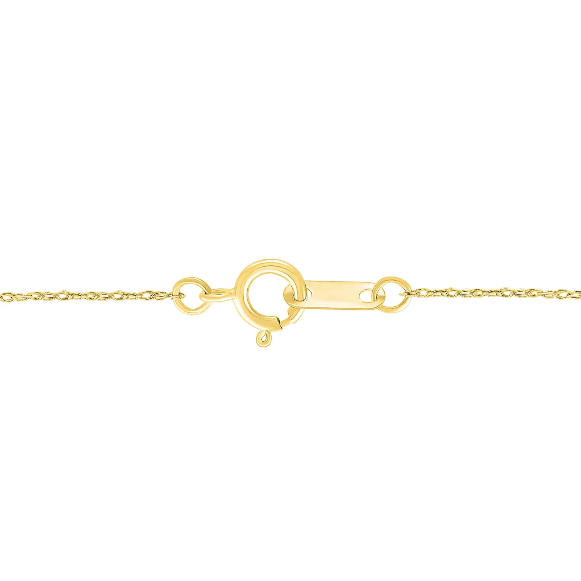 1/7 CT. Tw. Diamond Cross Pendant Necklace 10K Yellow Gold Size 18" - Image 3