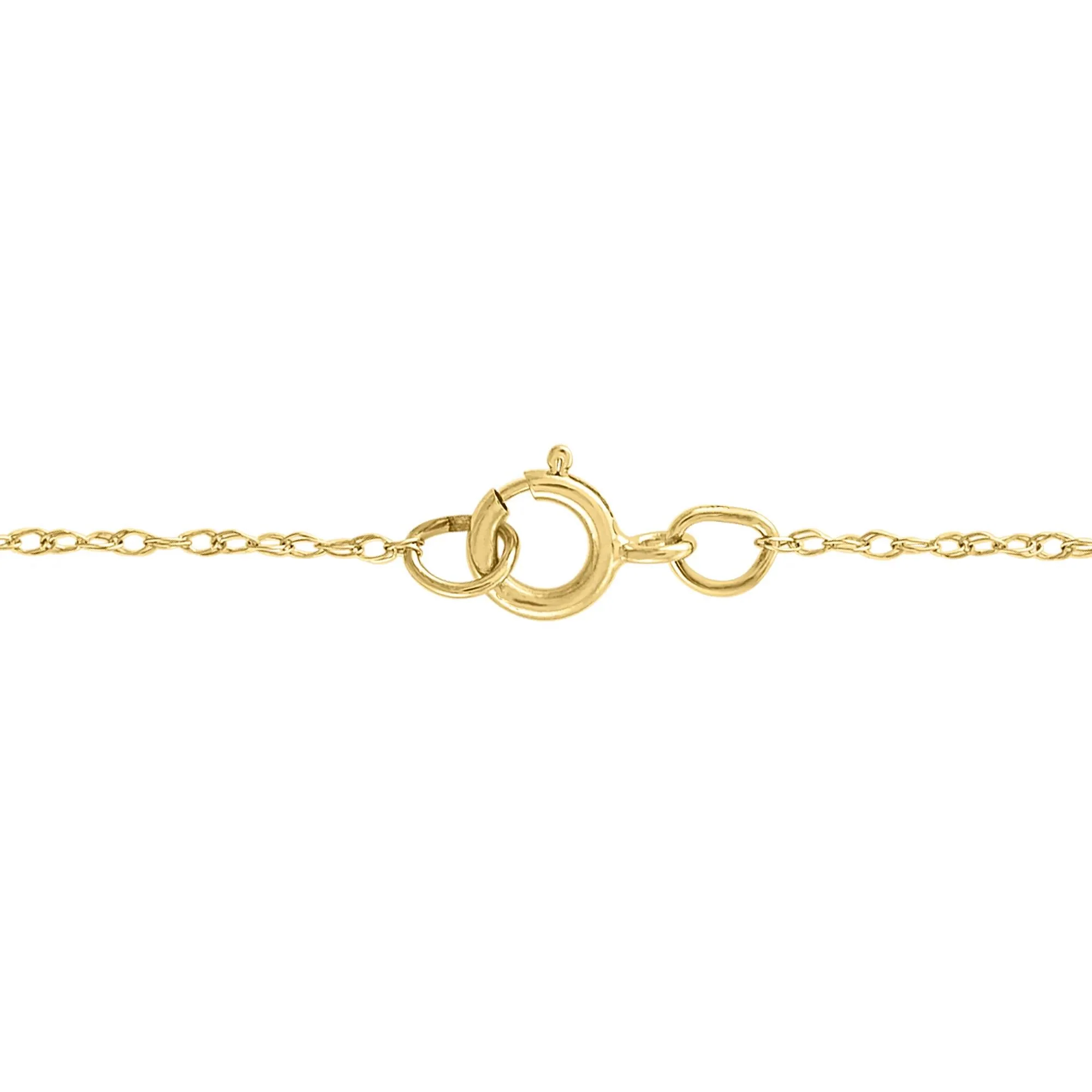 1/5 CT. Tw. Diamond Necklace 14K Yellow Gold Size 18" - Image 3