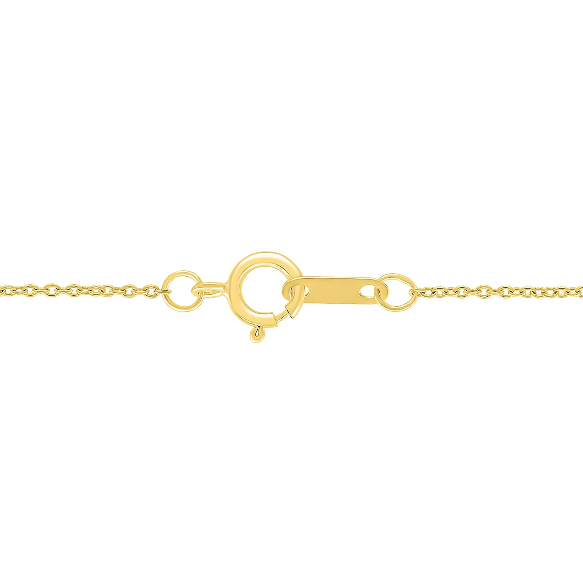 Diamond Accent Butterfly Necklace 10K Yellow Gold Size 17.5" - Image 3