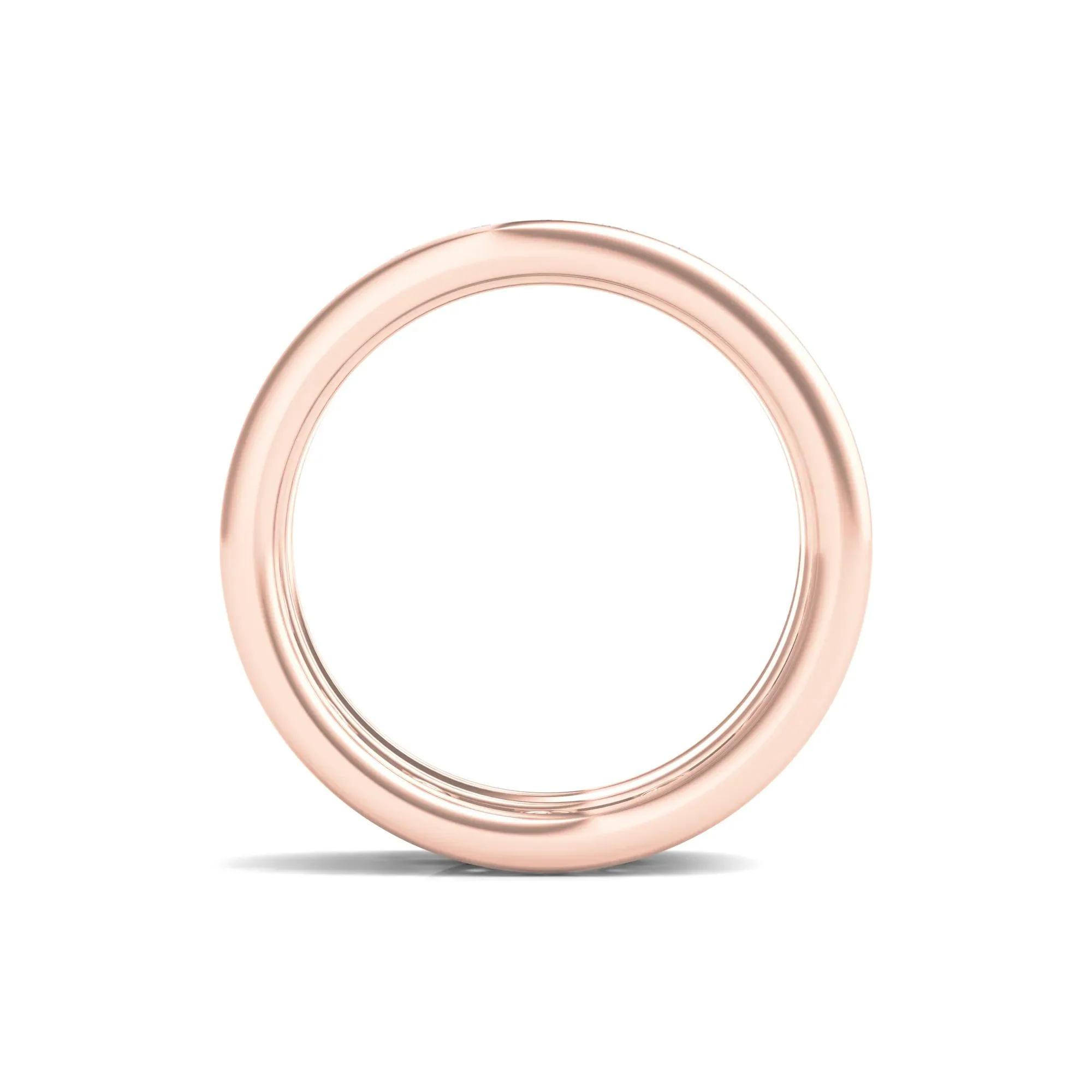 Round Lab Grown Diamond Double-Row Eternity Band Ring 14K Rose Gold (3 5/8ct. Tw.) Size 8.5 - Image 2