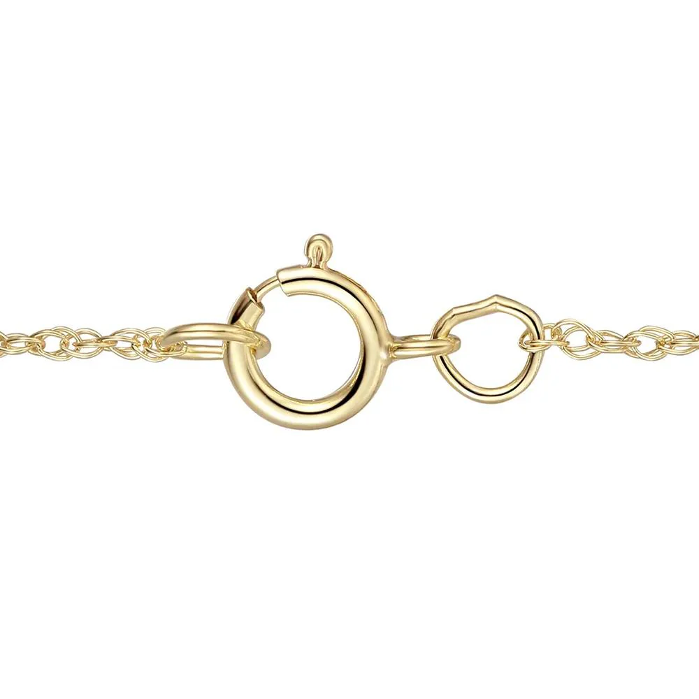 Pear-Shaped Opal Pendant Necklace with Diamond Accents 10K Yellow Gold Size 18" - Image 3