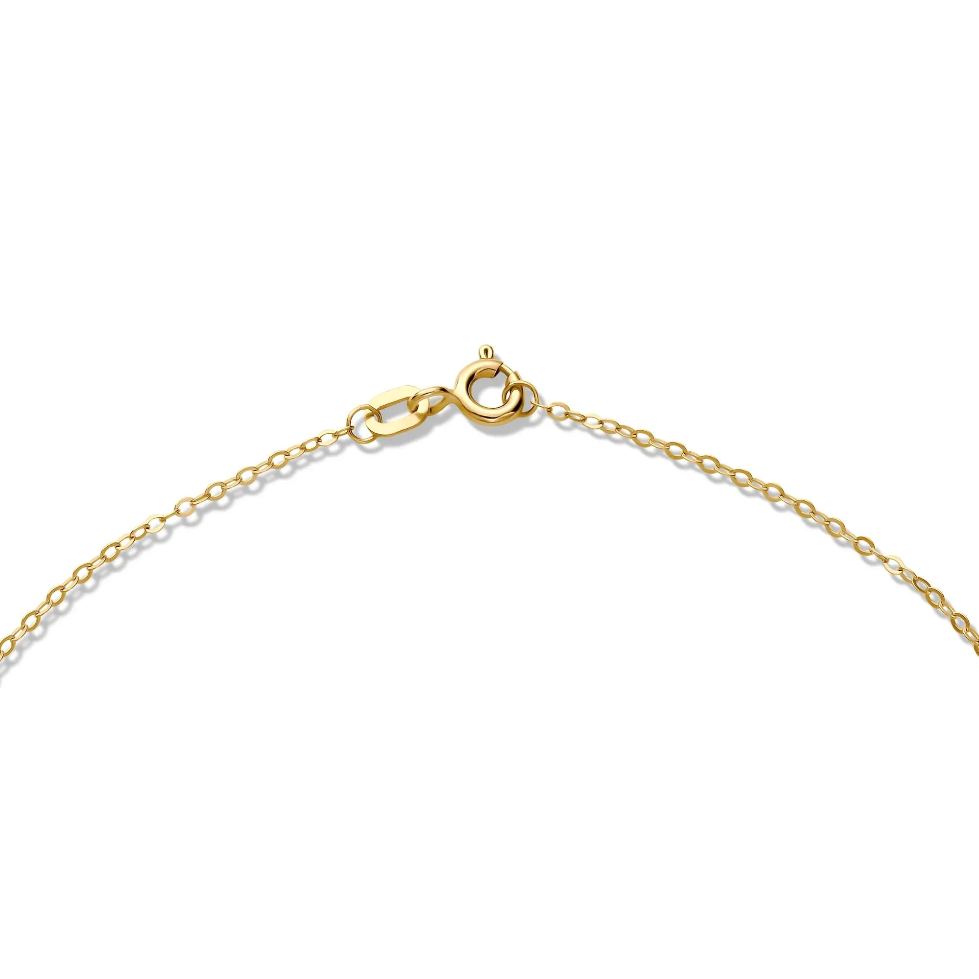 Amethyst Heart Shaped Necklace 10K Yellow Gold Size 17" - Image 2