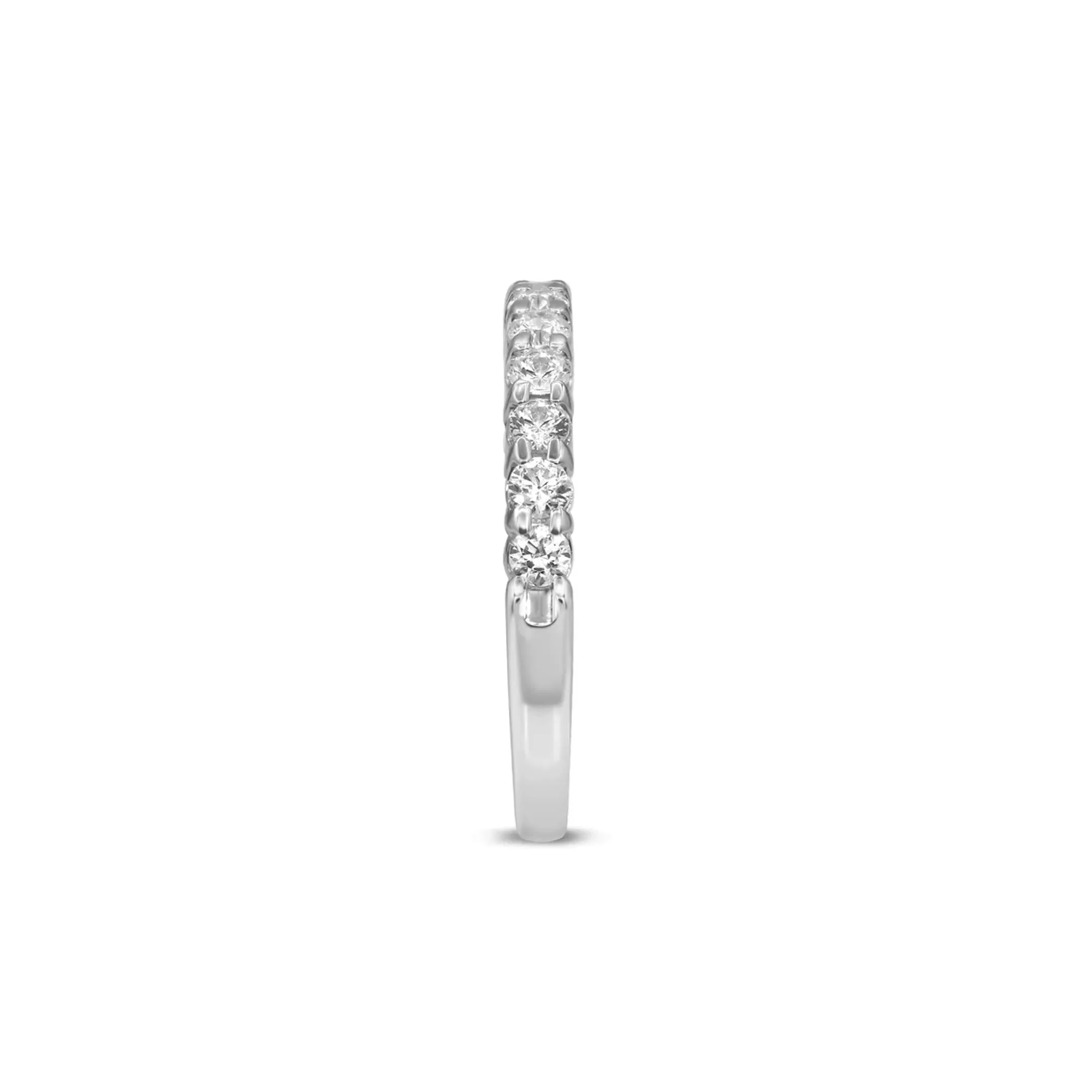 5/8 CT. Tw. Diamond Anniversary Band Ring 10K White Gold Round Brilliant Cut Size 6.5 - Image 3