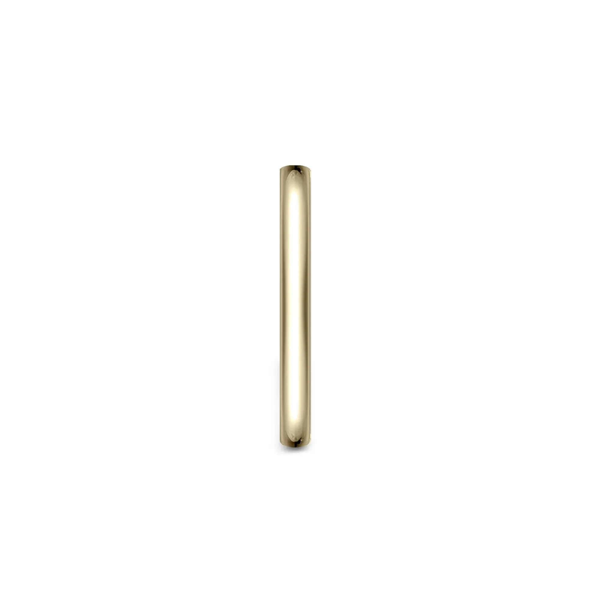 Thin Wedding Band Ring 14K Yellow Gold Size 4 1mm - Image 3
