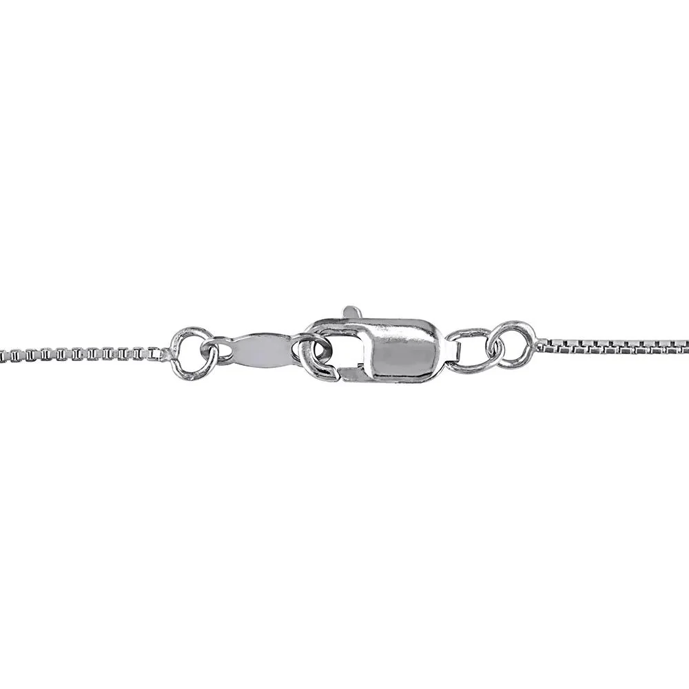 Diamond Giraffe Pendant Necklace .925 Sterling Silver White Size 18" - Image 2