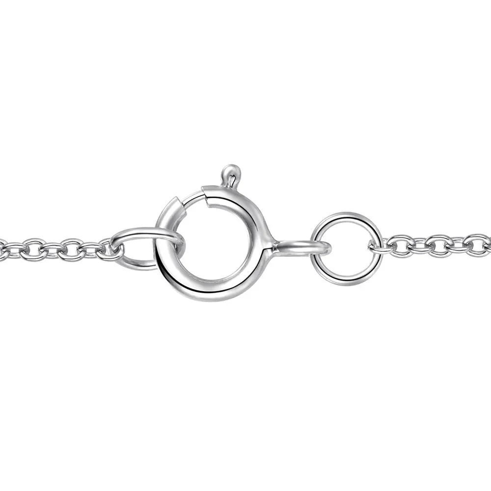 3/8 CT. Tw. Safety Pin Necklace with Pavé Diamonds 10K White Gold Size 15.5" - Image 3