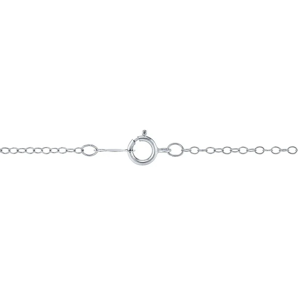 5/8 CT. Tw. Lab Grown Diamond Pendant Necklace with Round Cluster 14K White Gold Size 18" - Image 3