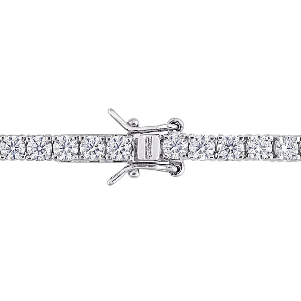 Moissanite Tennis Bracelet .925 Sterling Silver (5/8 CT. Dew) White Size 3.00mm - Image 3