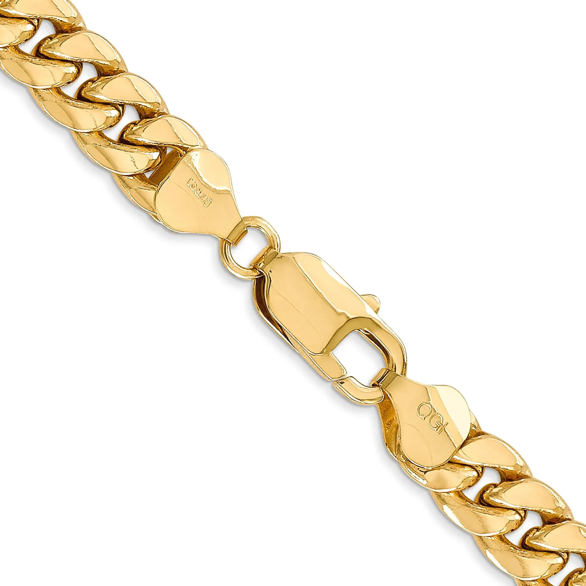 Miami Cuban Chain 14K Yellow Gold Necklace Size 24" - Image 3
