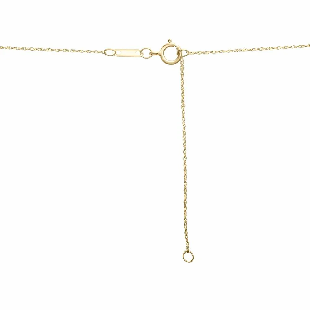 Pineapple Pendant Necklace with Diamond Accents 10K Yellow Gold Size 18" - Image 4