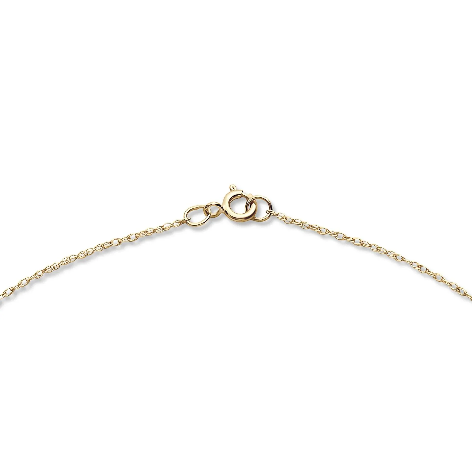 Heart Pendant Necklace 14K Yellow Gold Size 18" - Image 3