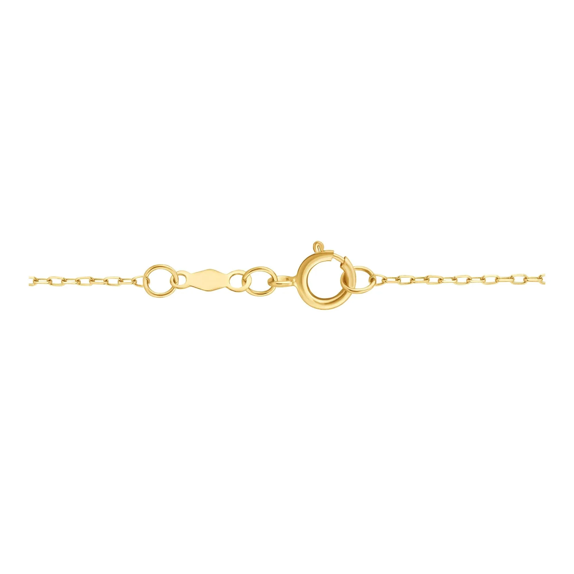 Pearl and Diamond Accent Pendant Necklace 10K Yellow Gold Size 18" - Image 4