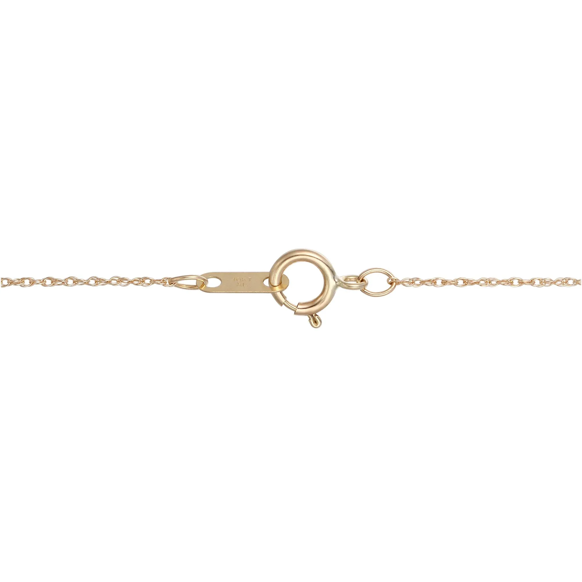 Freshwater Cultured Pearl Knot Pendant Necklace 10K Yellow Gold Size 18" - Image 3
