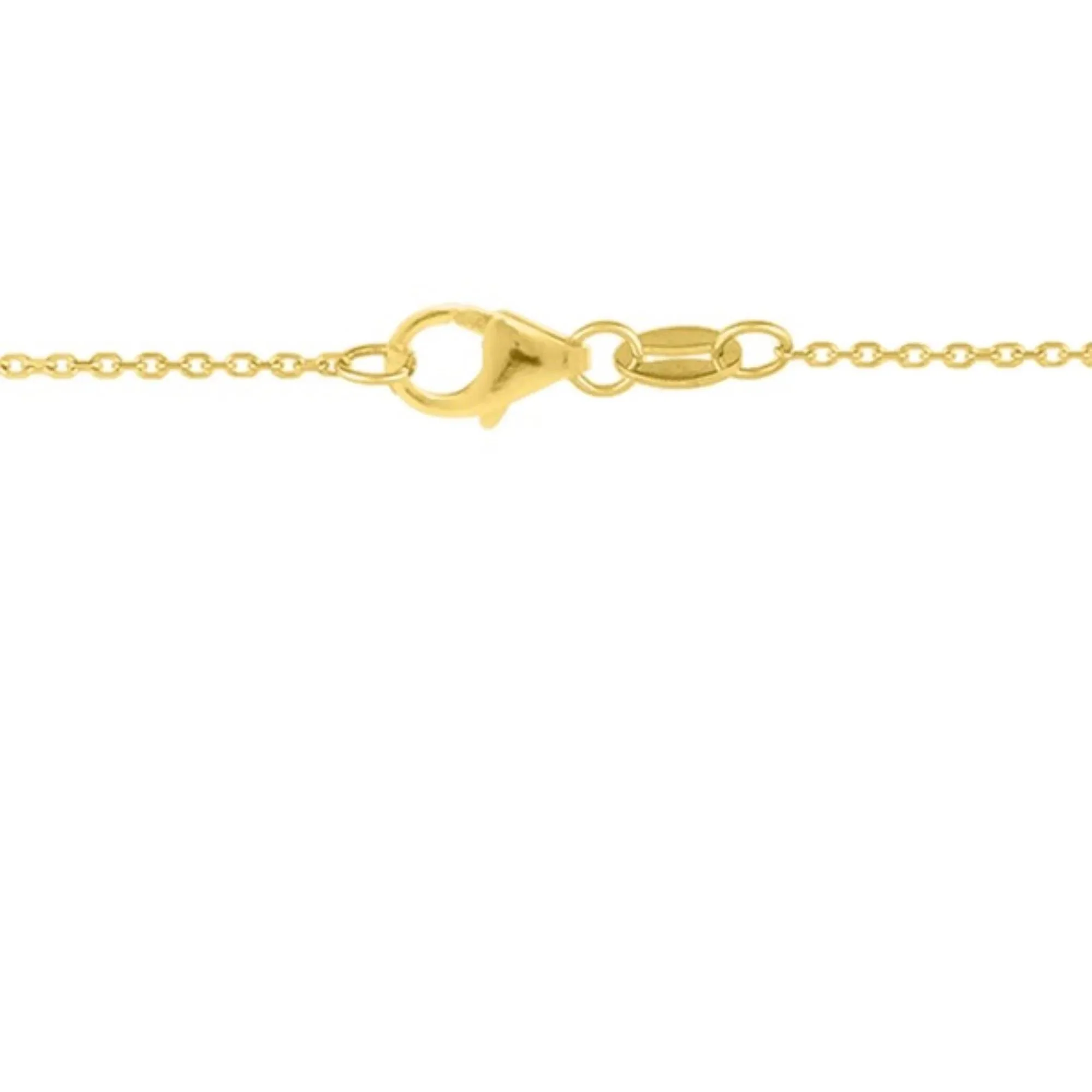 Puff Heart Pendant Necklace 14K Yellow Gold Size 18" - Image 4