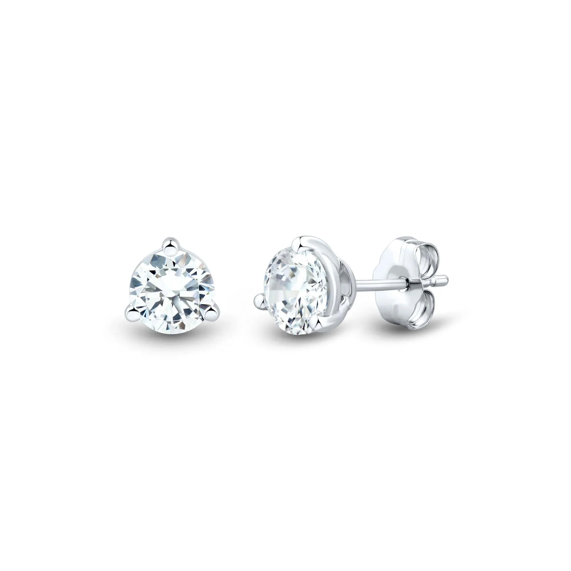 2 1/2 CT. Tw. Lab Grown Diamond Pendant Necklace and Earring Box Set 10K White Gold Size 18" - Image 5