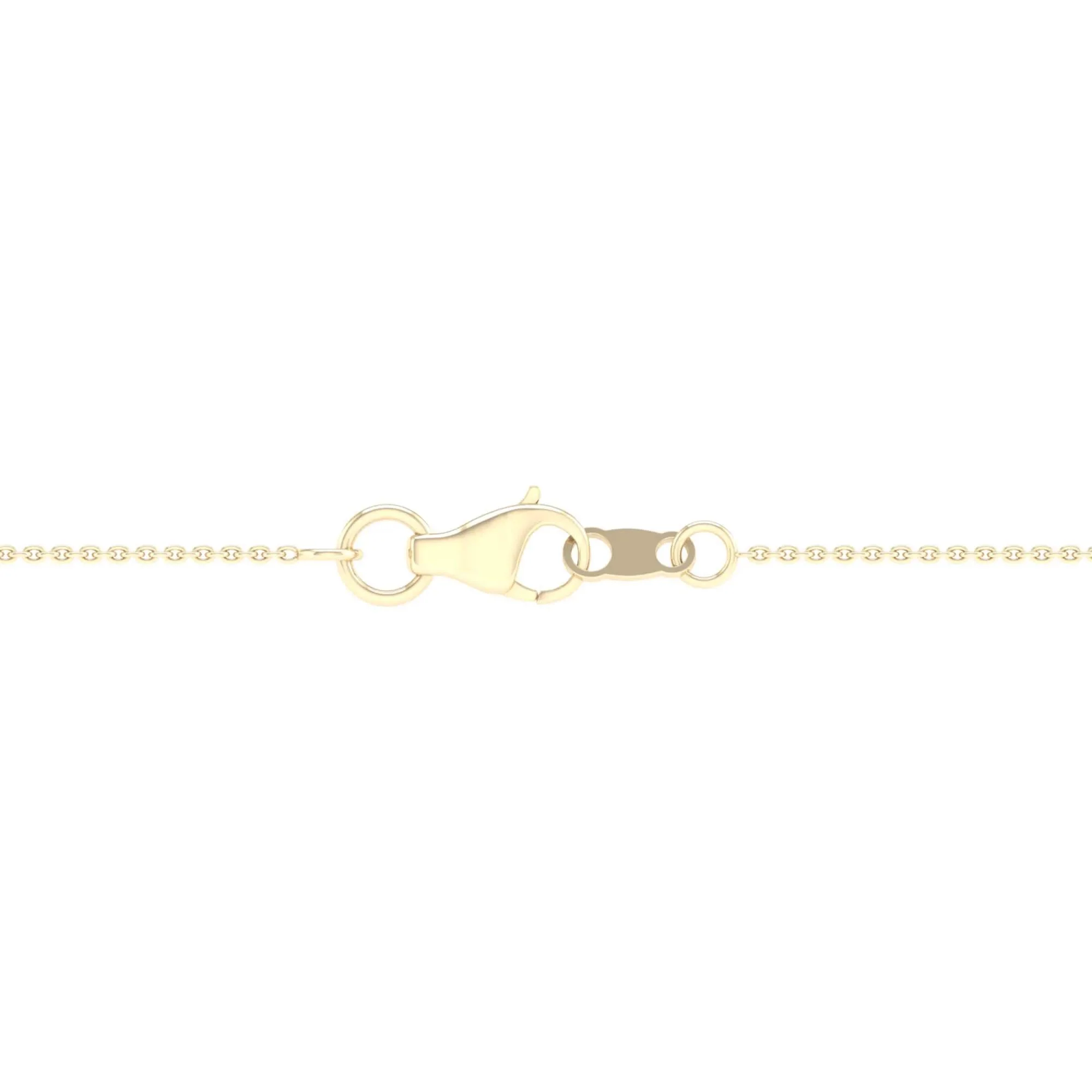 1 CT. Tw. Lab Grown Diamond Emerald-Cut Solitaire Bezel Pendant Necklace 10K Yellow Gold Size 18" - Image 5